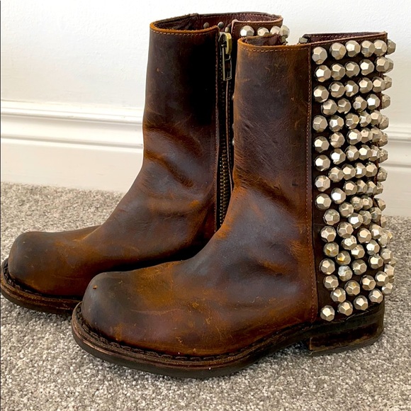 Jeffrey Campbell Shoes - Jeffrey Campbell leather stud biker boot